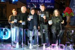 Puhdys als Eisskulptur